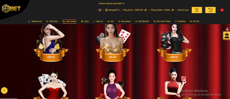 Casino trực tuyến tại H3BET 